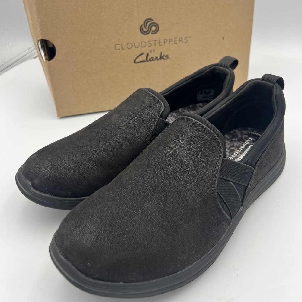 Clarks CLOUD STEPPERS Breeze Bali Women’s Size 7W EU 37.5 Black. Comfort Shoe - Picture 14 of 15